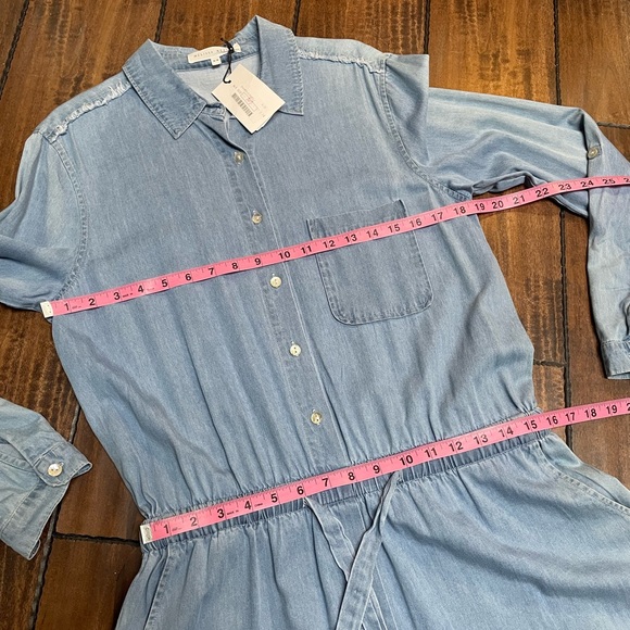 Melissa Nepton “Malo” Long Sleeve Short Denim Romper - Picture 9 of 12